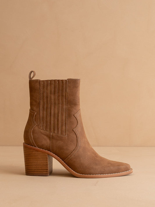 The Addison | Brown Perfectly Paneled Western Cowgirl Boot