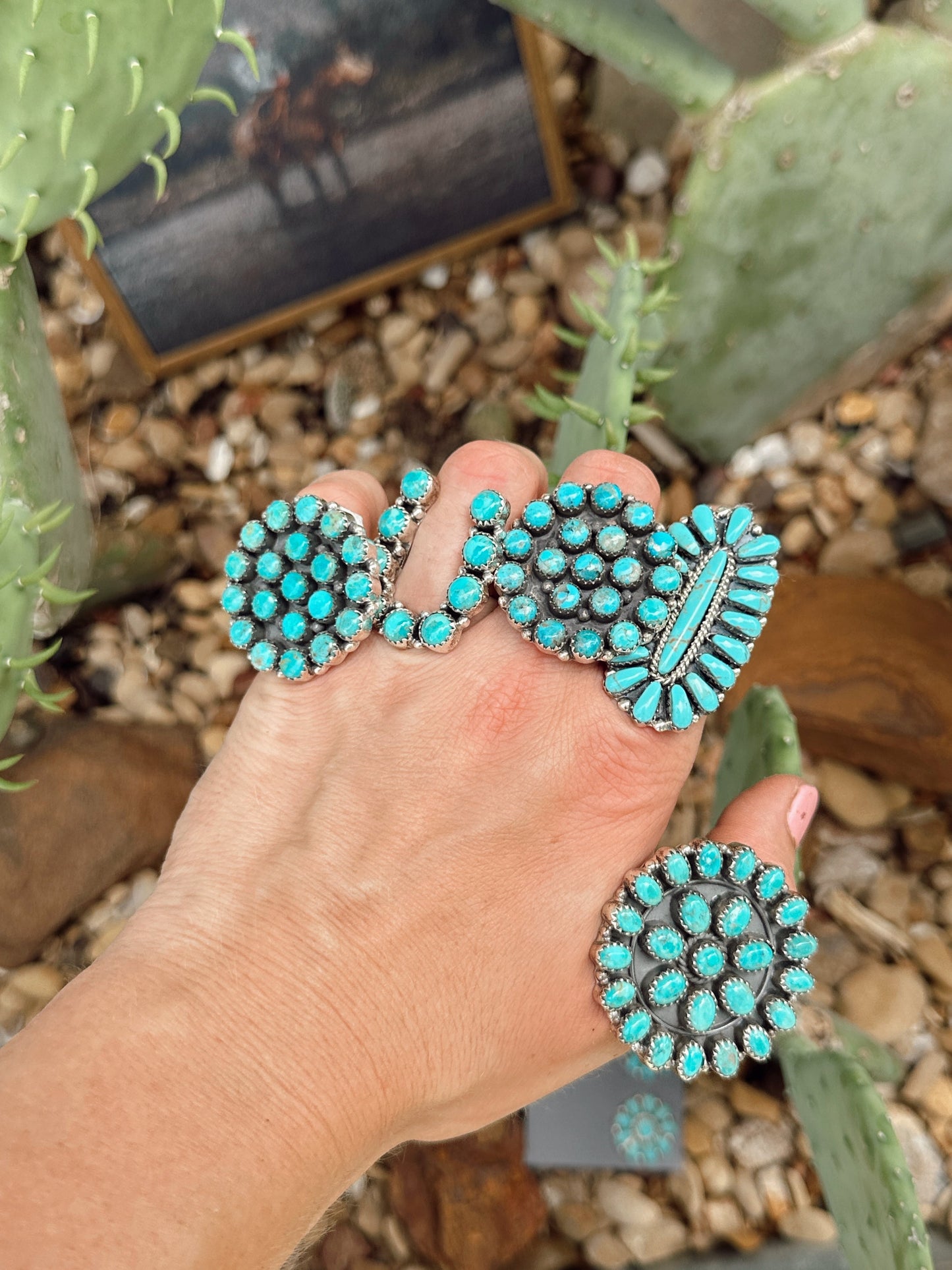 The Horseshoe Kingman Turquoise Ring