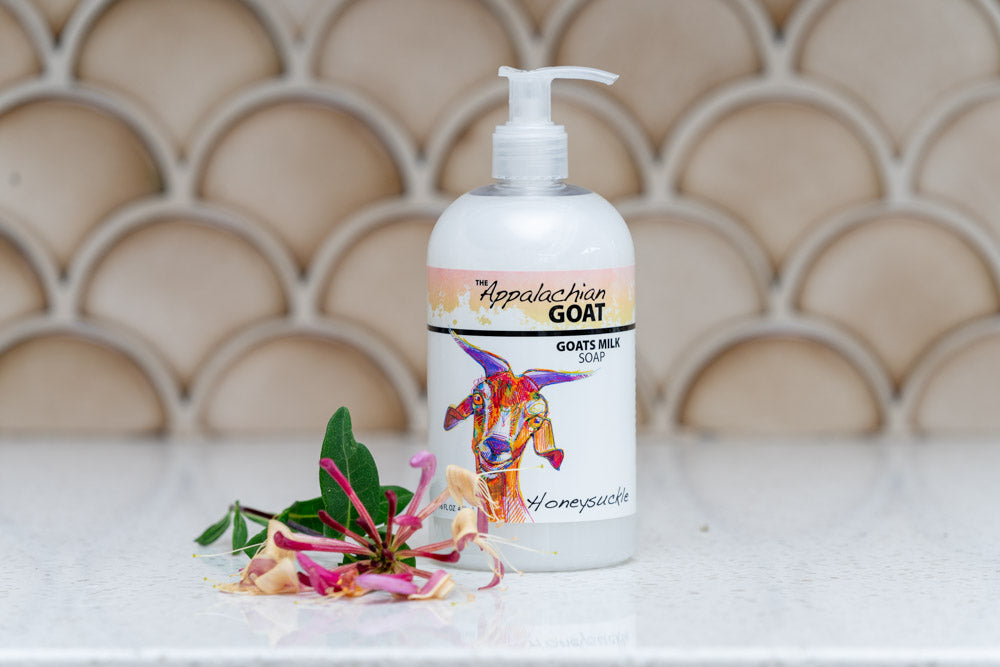 LIQUID SOAP - HONEYSUCKLE GOATS MILK 16 oz.