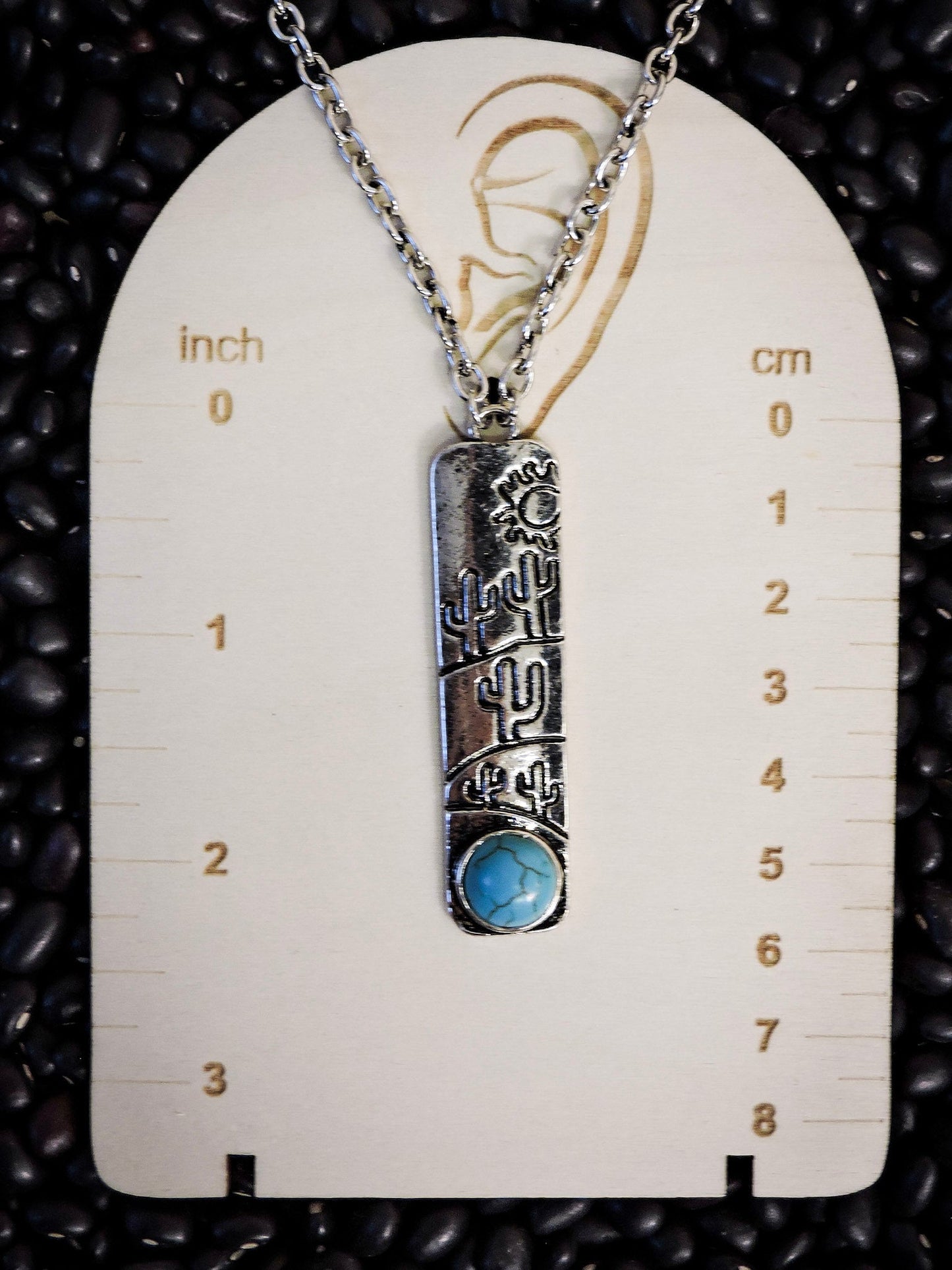 Clint Cactus Bar Pendant Fashion Necklace