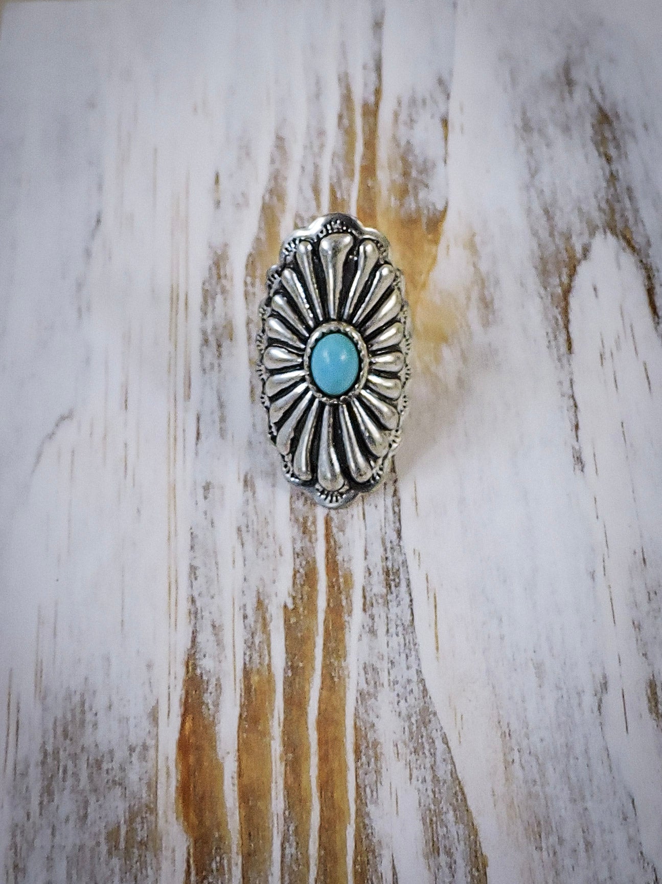 Sage Blossom Cuff Fashion Ring