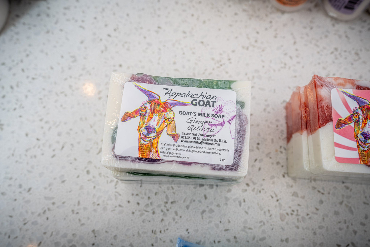 GINGER QUINCE GOATS MILK SOAP SLICE 5 oz