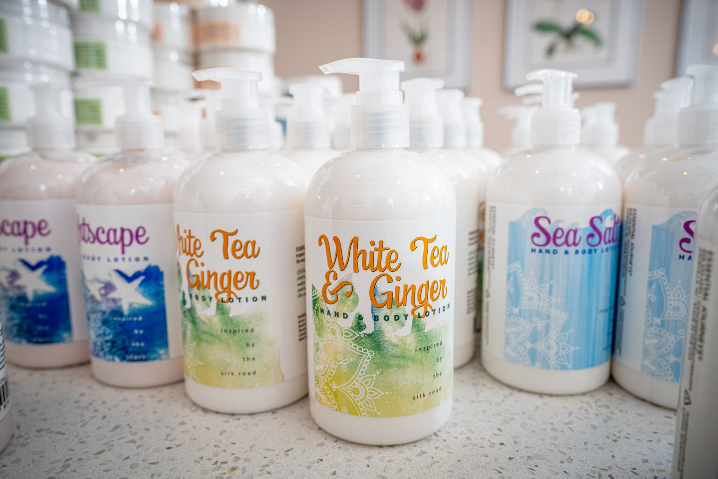 WHITE TEA & GINGER HAND & BODY LOTION 16 oz or 2 oz