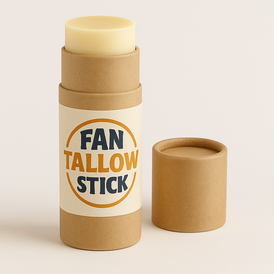 FanTallowStick – Multi-Purpose Grass-Fed Tallow Balm Stick