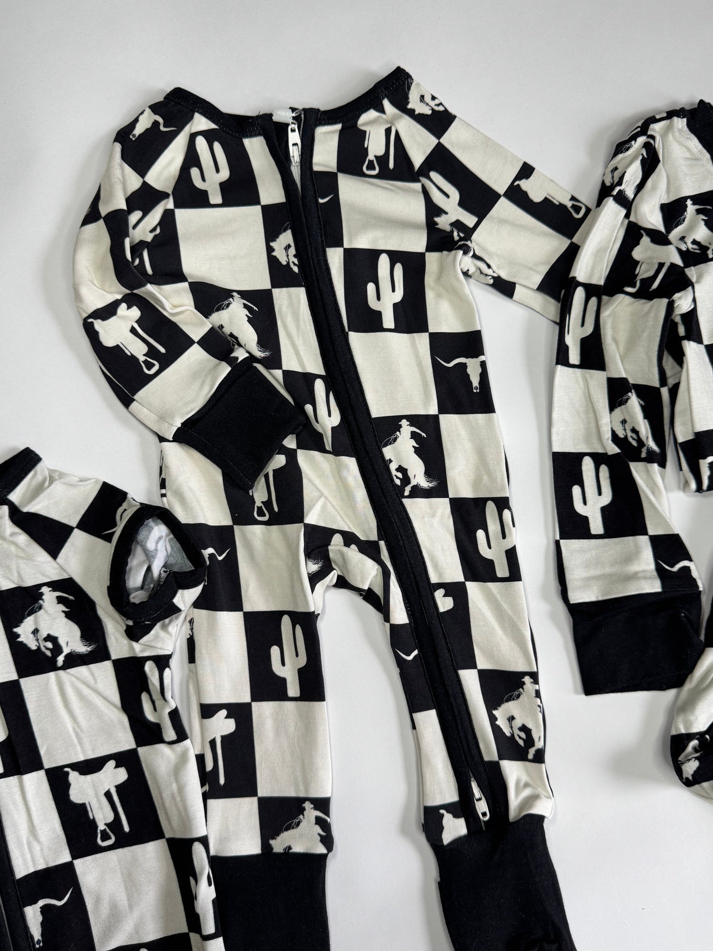 Cowboy Checkers Bamboo Romper