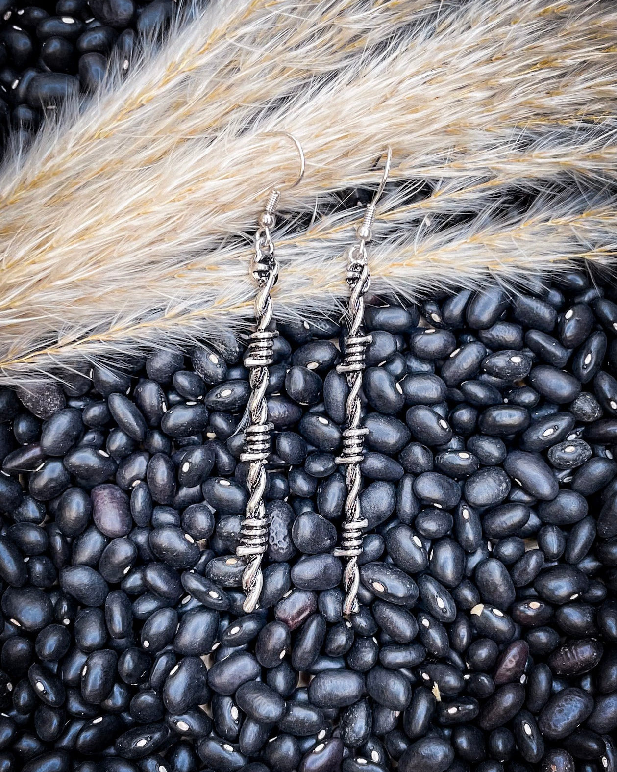 Wire Dangle Fashion Earrings - Silver