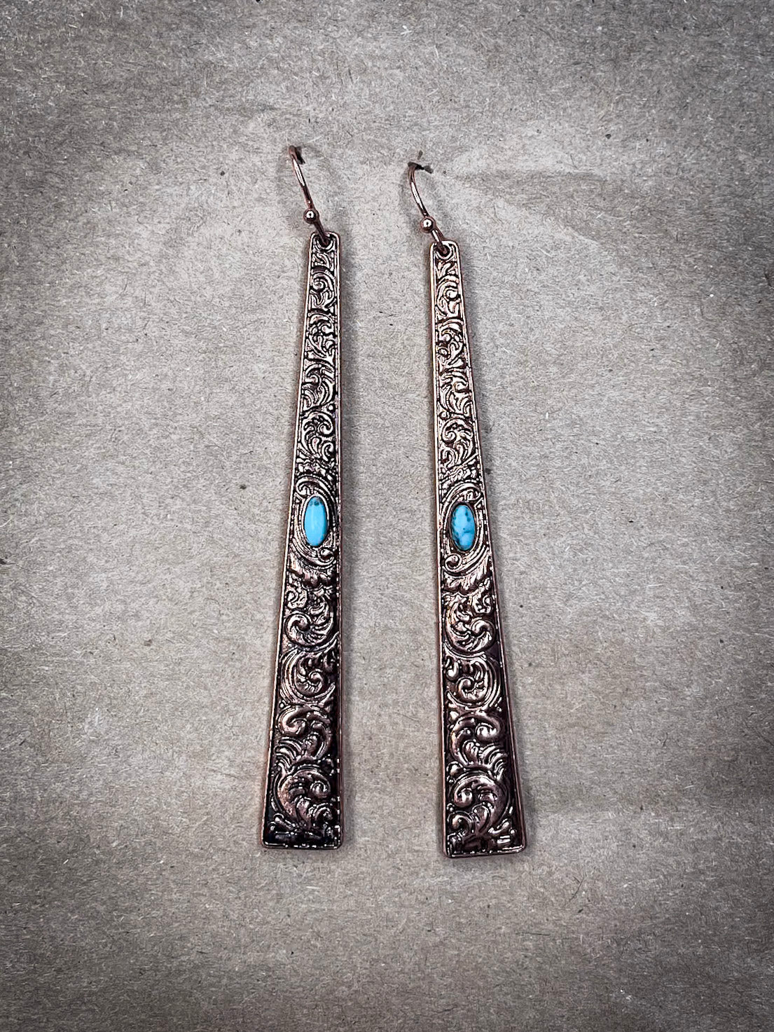 Frills Dangle Fashion Earrings - Copper
