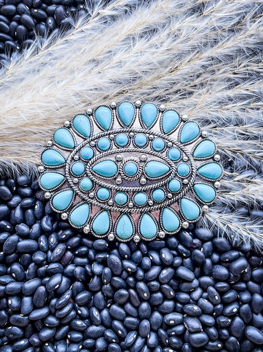 Desert Sky Fashion Belt Buckle - Turquoise