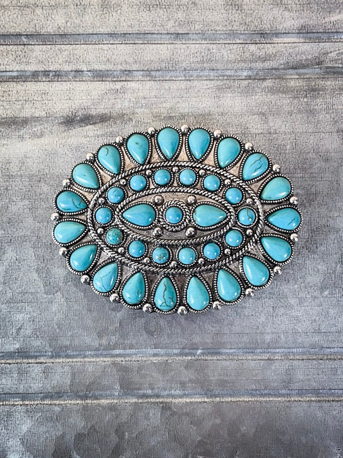 Desert Sky Fashion Belt Buckle - Turquoise