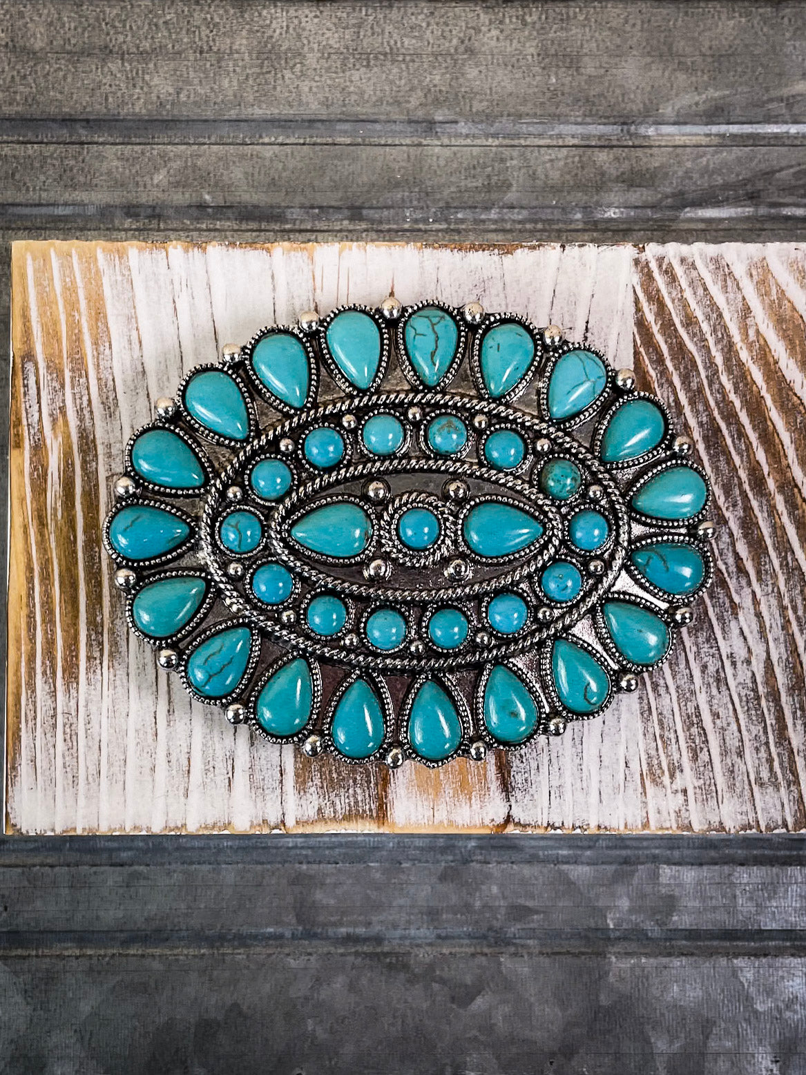 Desert Sky Fashion Belt Buckle - Turquoise