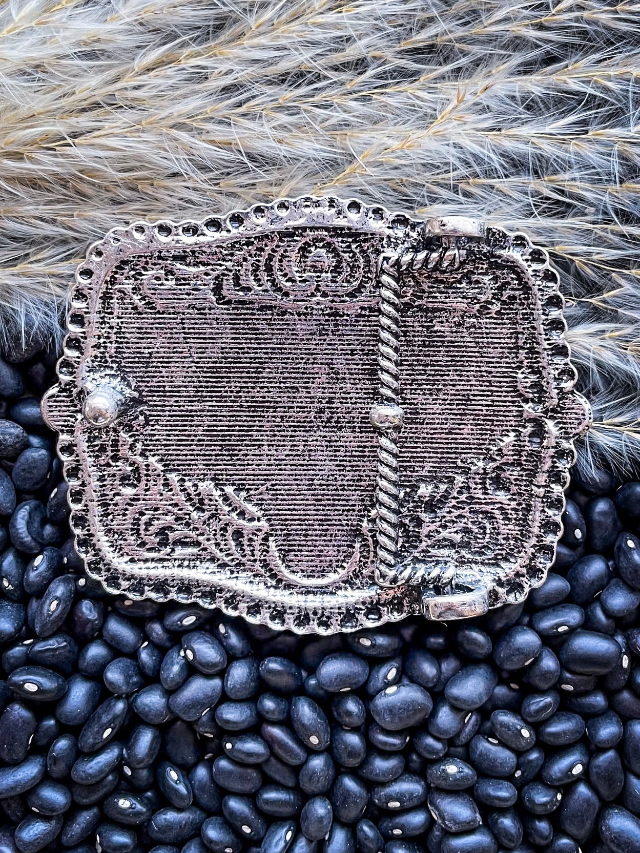 Howdy Fashion Belt Buckle - Silver