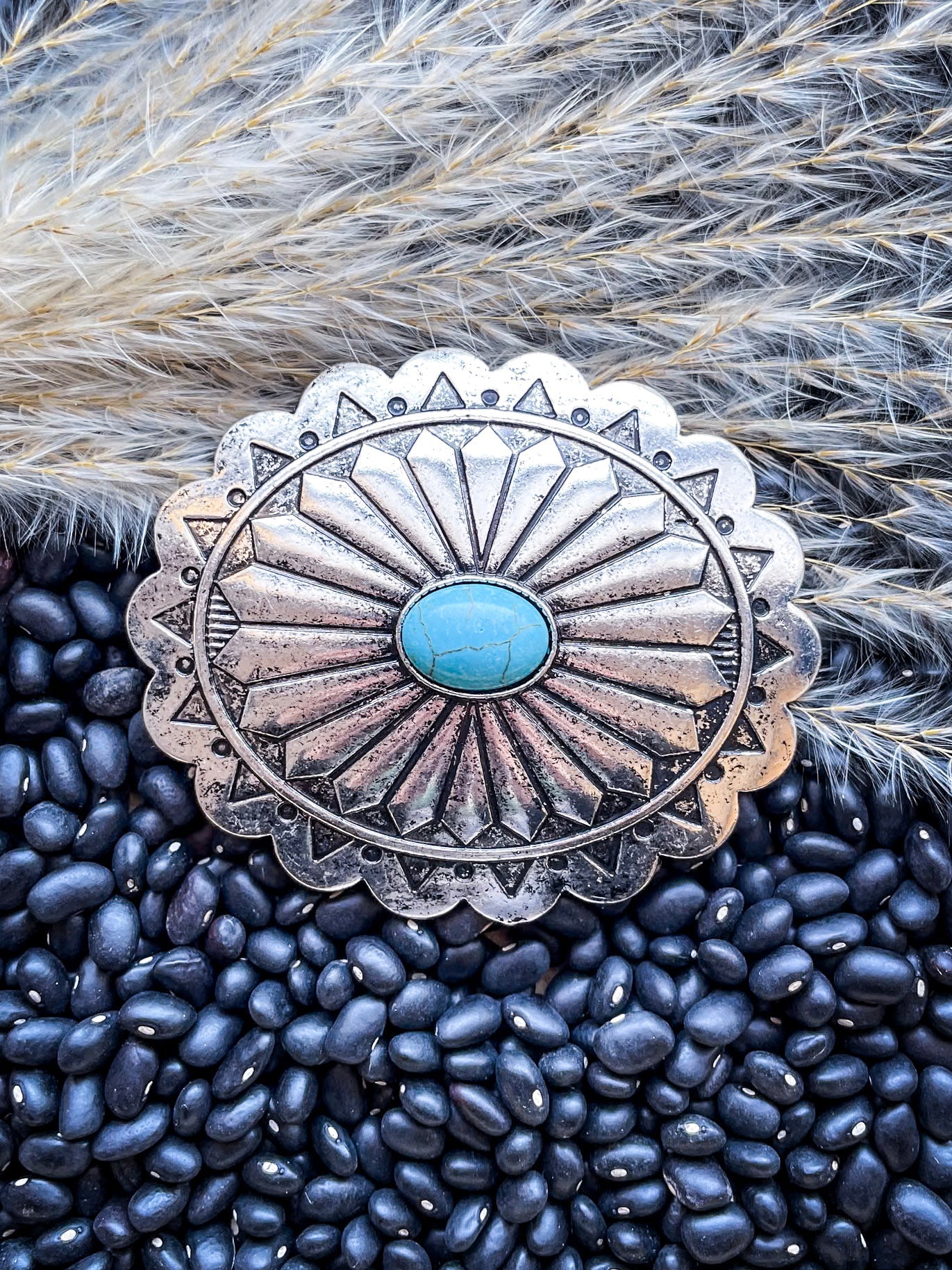 West Mesa Fashion Belt Buckle - Silver