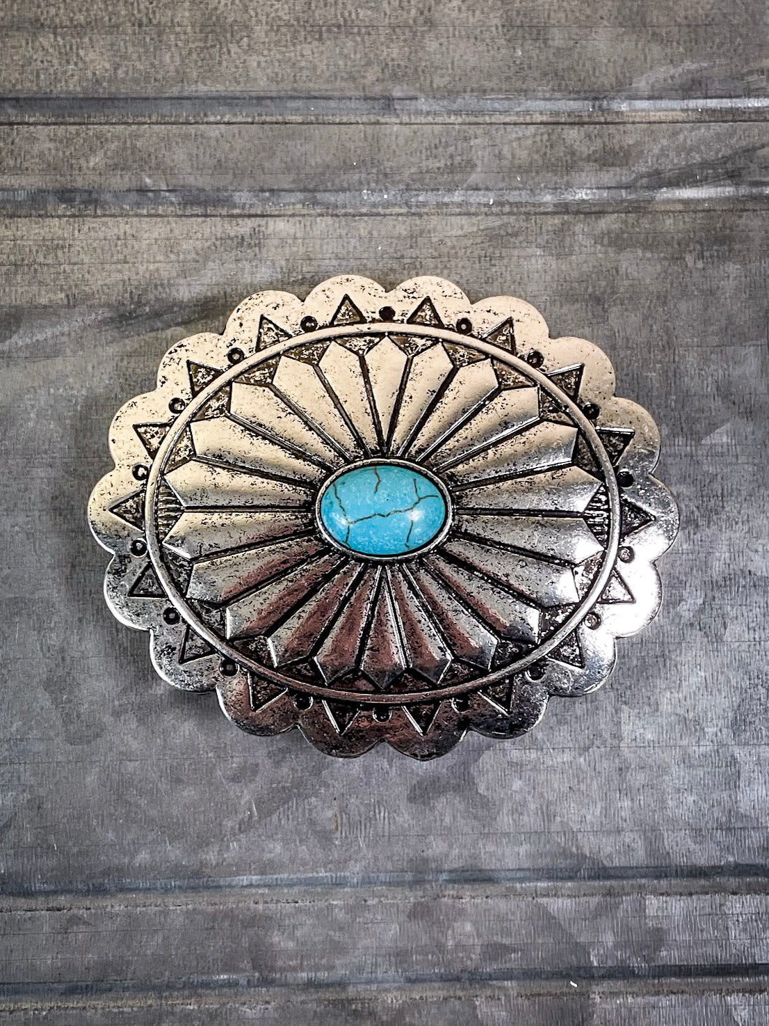 West Mesa Fashion Belt Buckle - Silver