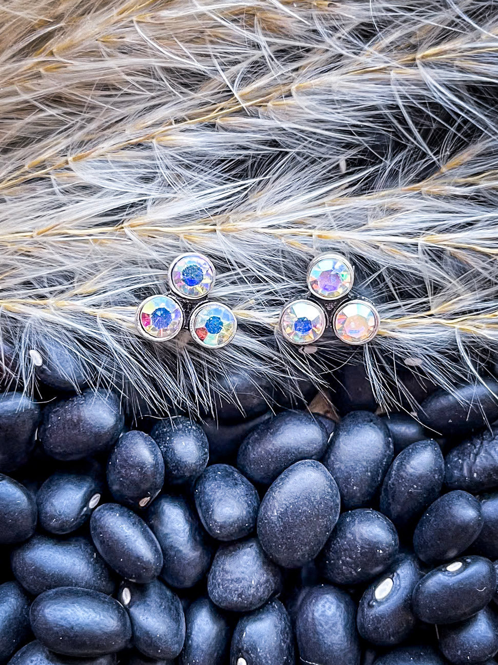Jinny Stud Fashion Earring Set - Silver