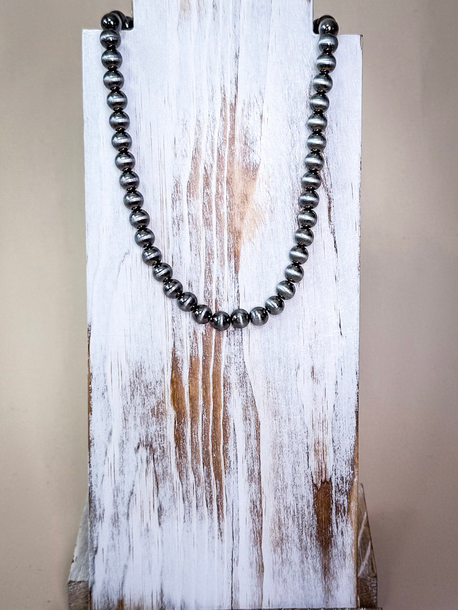 Jenna Navajo Style Pearl Fashion Necklace - Natural