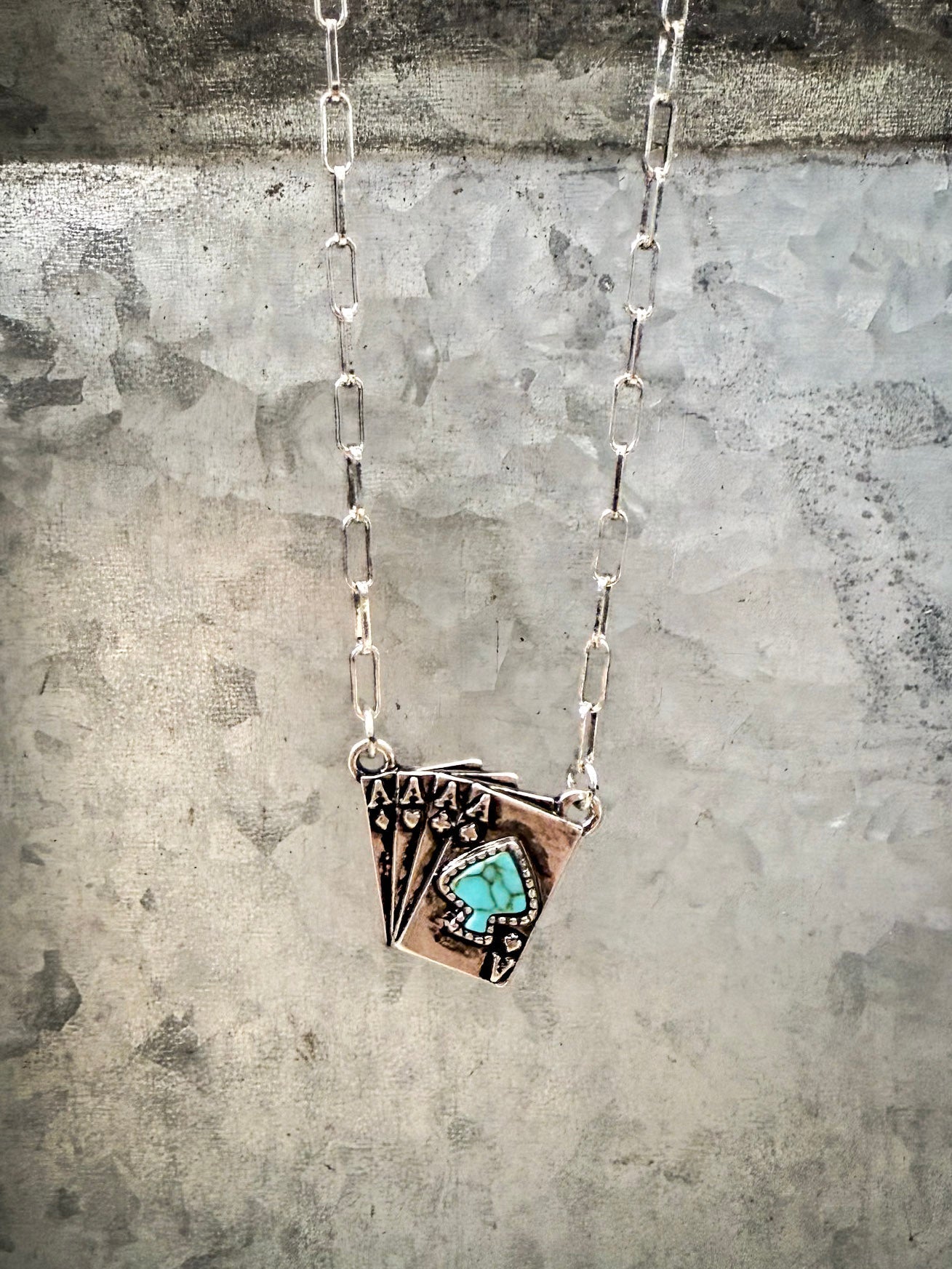 Four of a Kind Aces Fashion Necklace