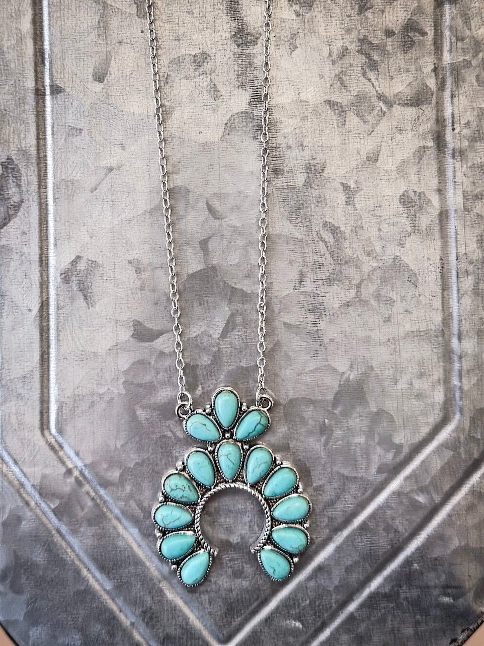 Squash Blossom Chain Fashion Necklace