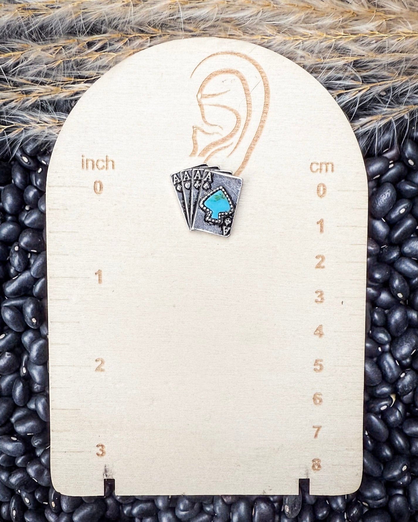 Four of a Kind Western Aces Fashion Stud Earrings