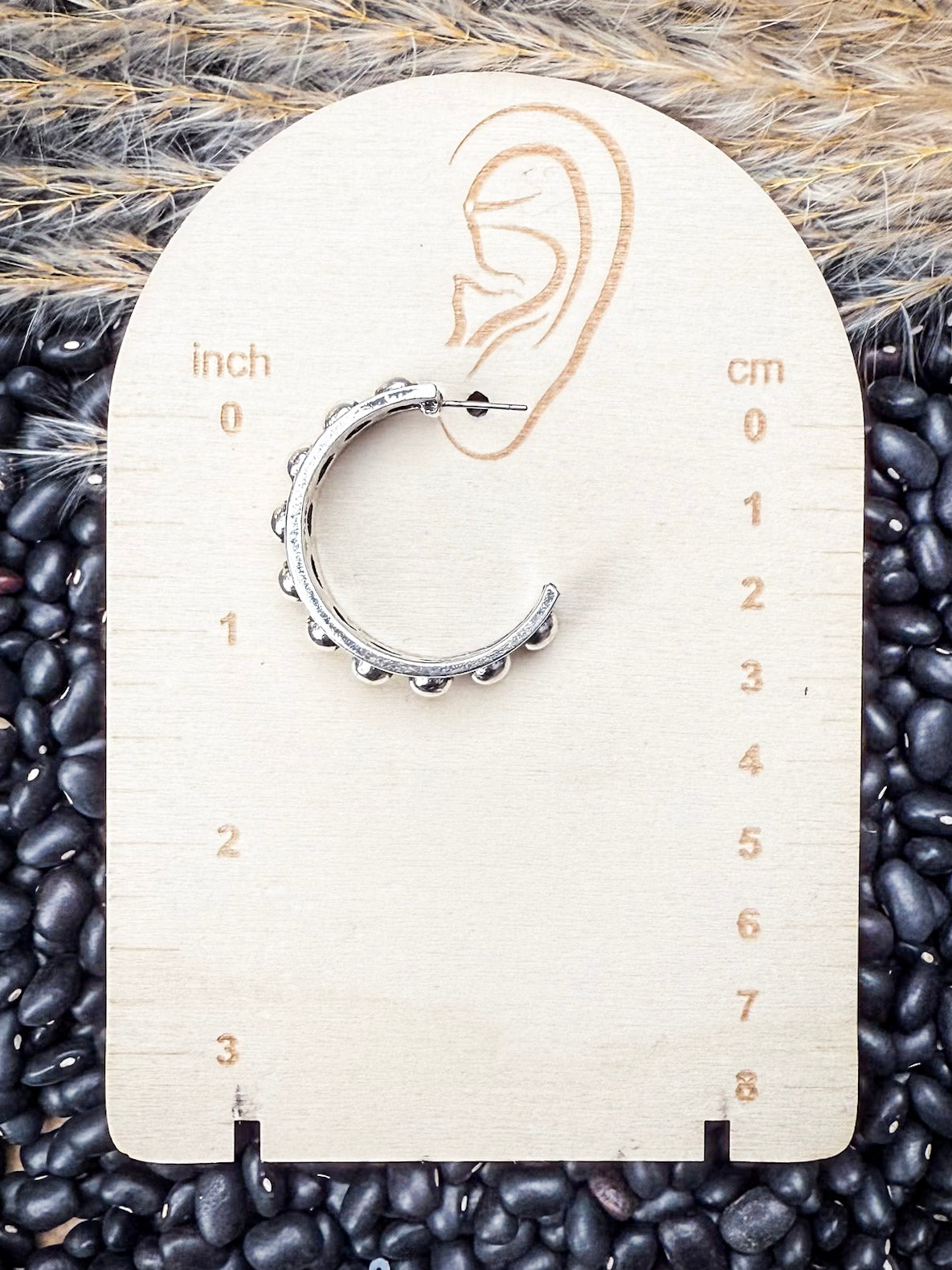 Waco Western Bubble Fashion Hoop Earrings