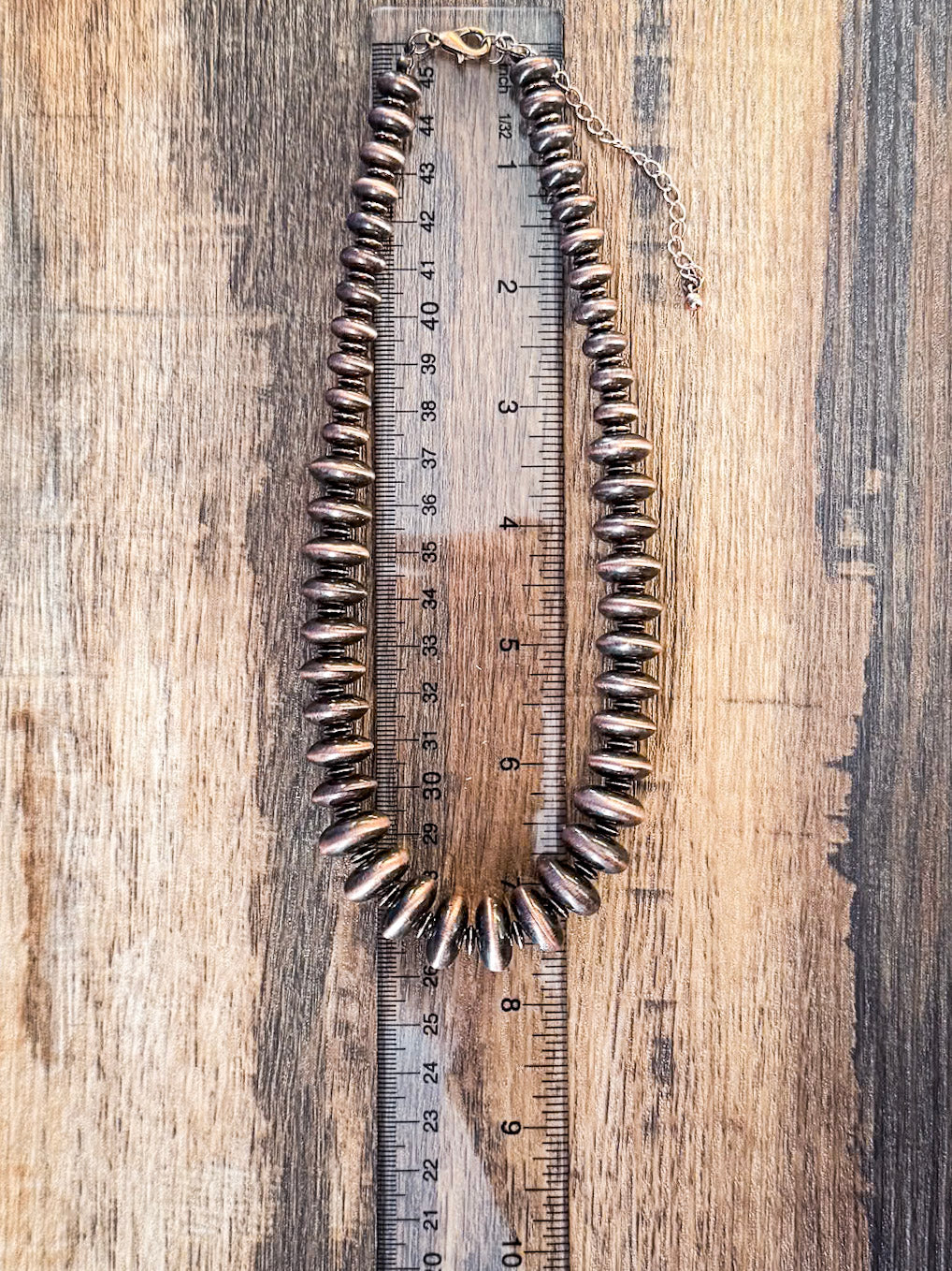 Lenora Navajo Style Beaded Fashion Necklace - Copper