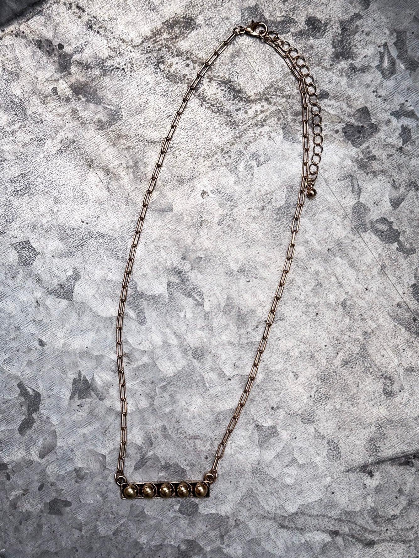 Galveston Western Bubble Bar Fashion Necklace