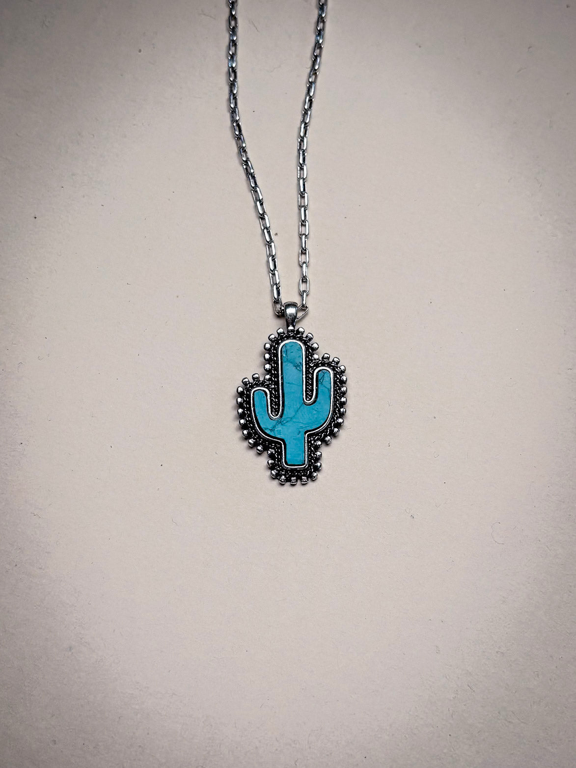 Tessa Cactus Fashion Necklace