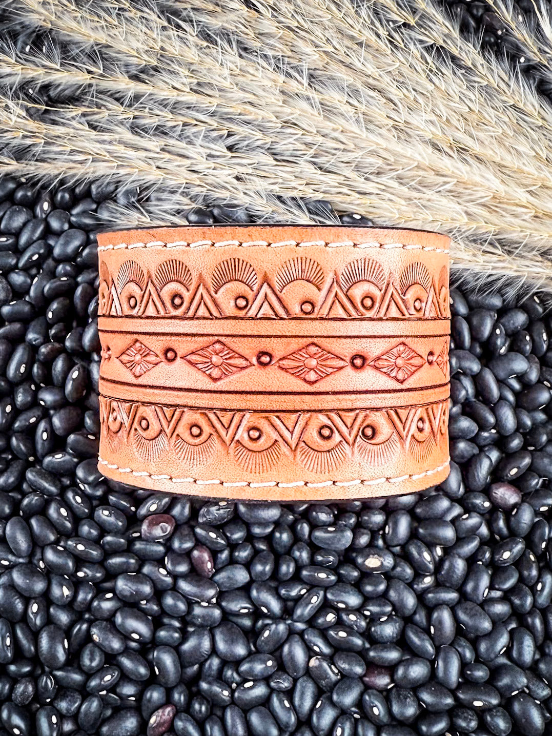 Sundown Ridge Tooled Leather Bracelet