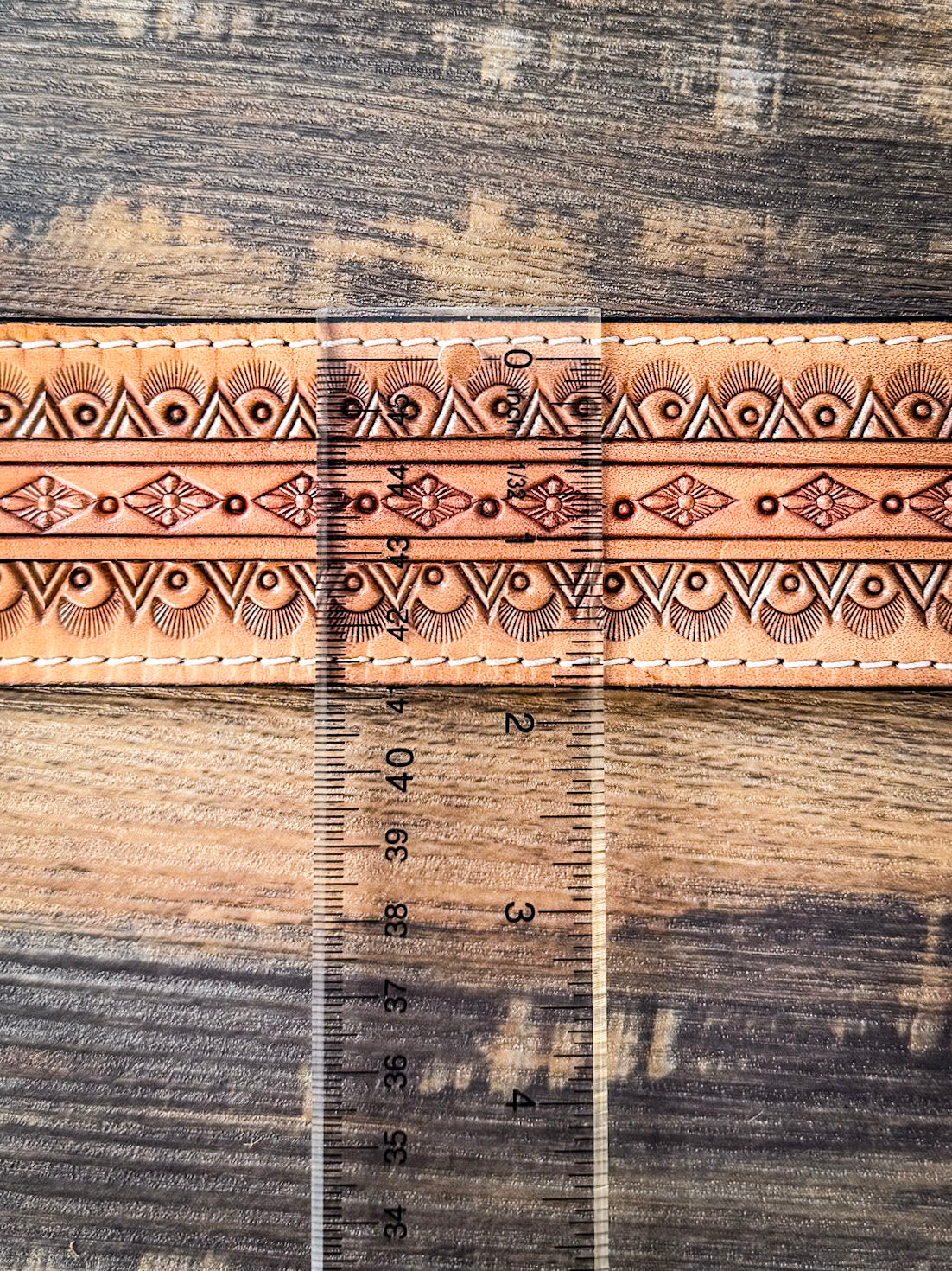 Sundown Ridge Tooled Leather Bracelet