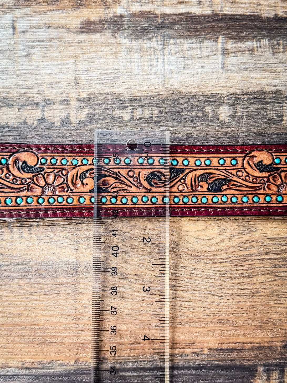 Bluebird Canyon Tooled Leather Bracelet