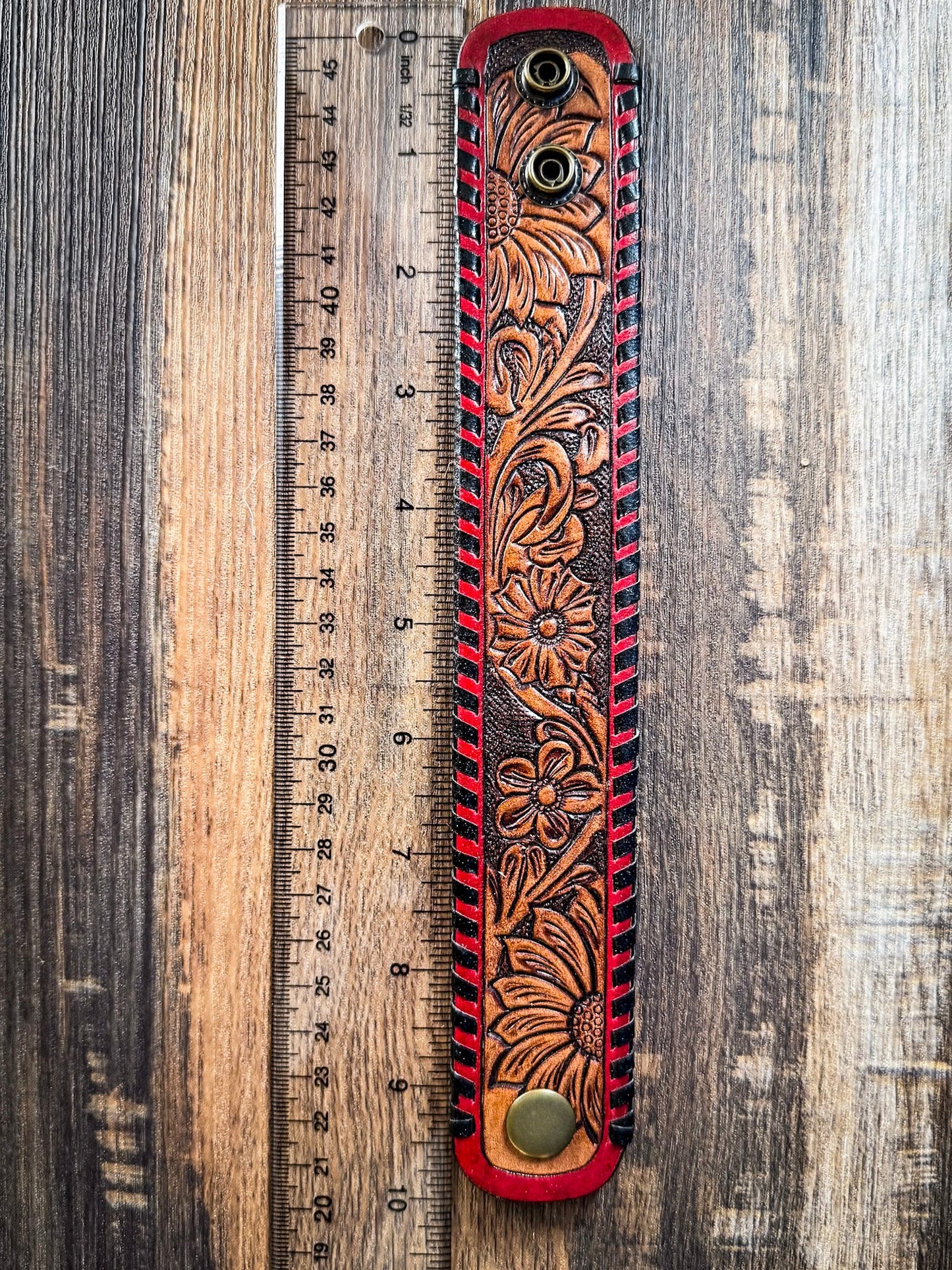 Sunfire Mirage Tooled Leather Bracelet