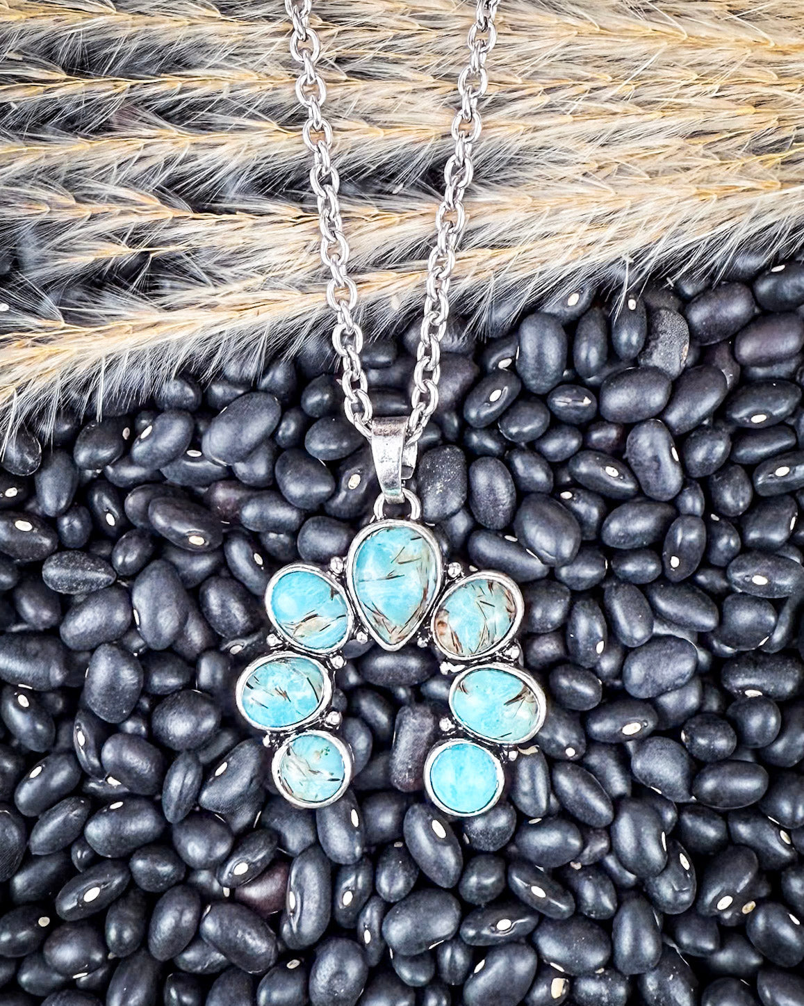 Rider Squash Blossom Chain Fashion Necklace