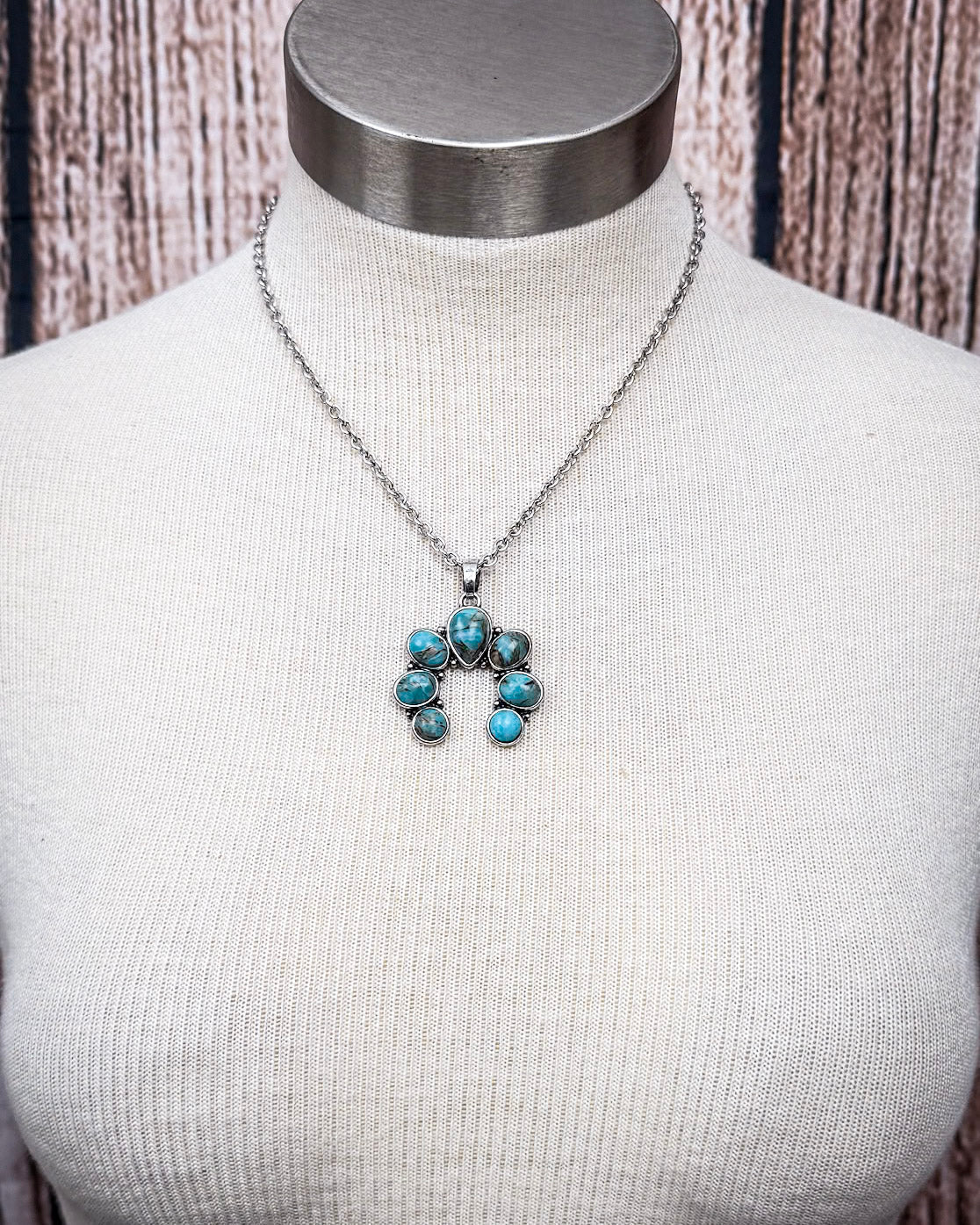 Rider Squash Blossom Chain Fashion Necklace