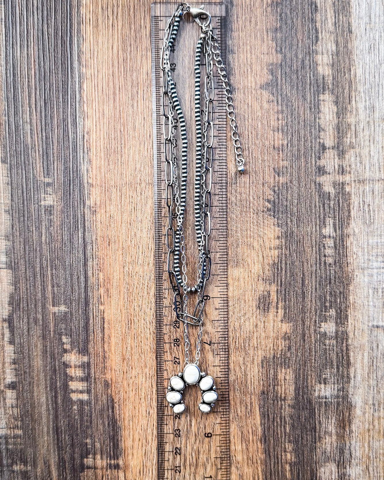 Dusty Squash Blossom Layer Fashion Necklace
