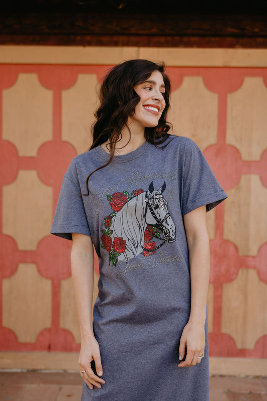 Camarillo White Horses Dress