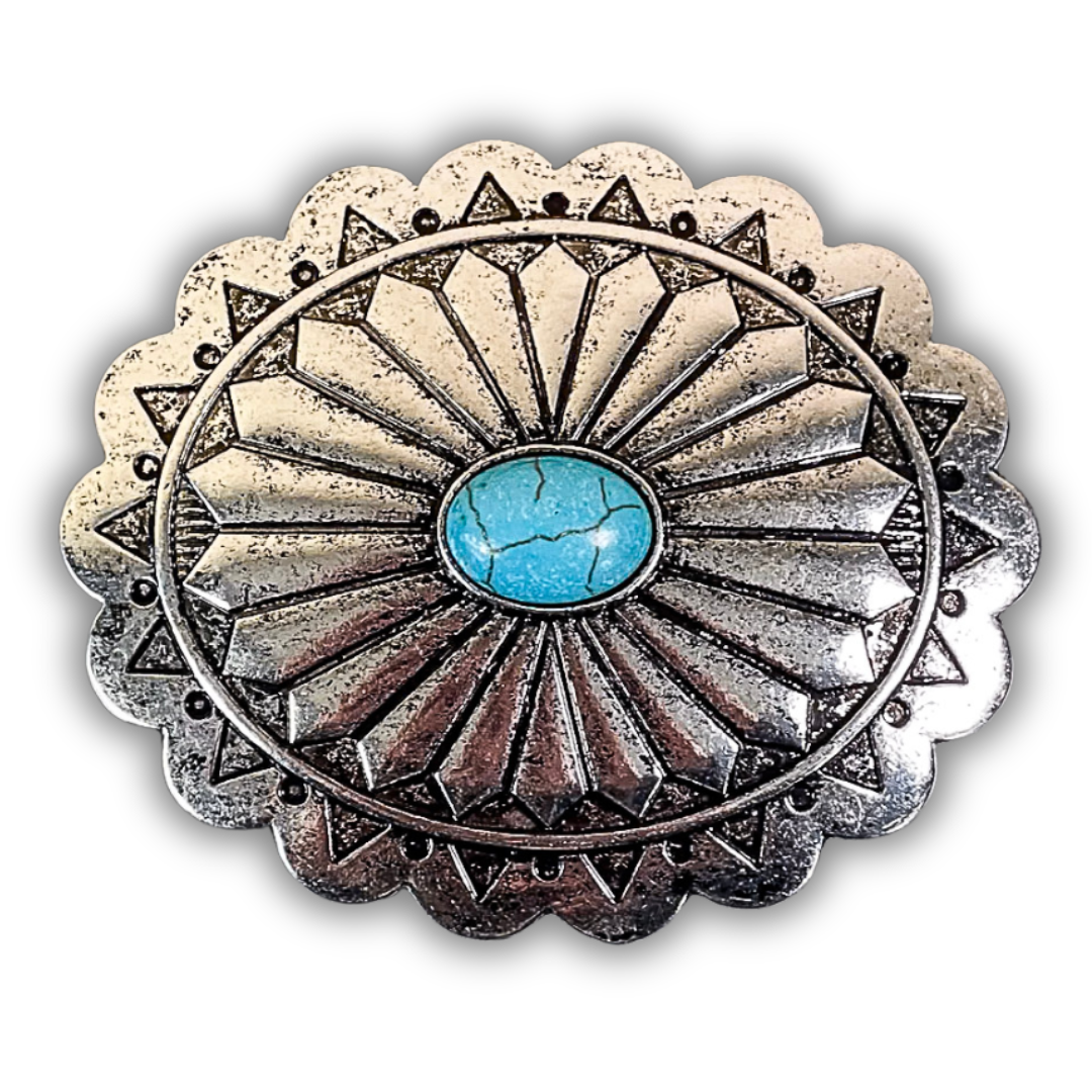 West Mesa Fashion Belt Buckle - Silver