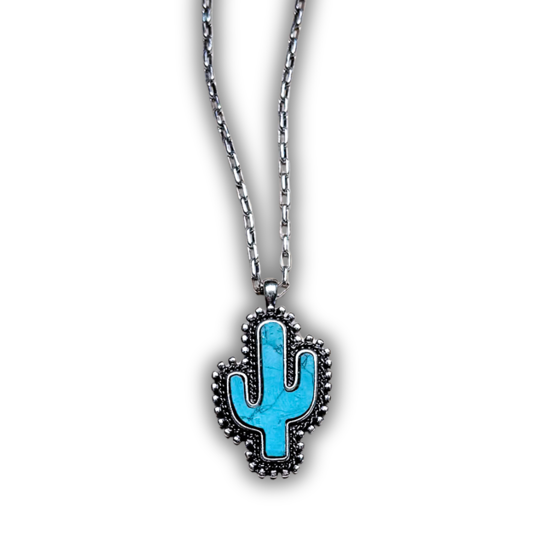 Tessa Cactus Fashion Necklace