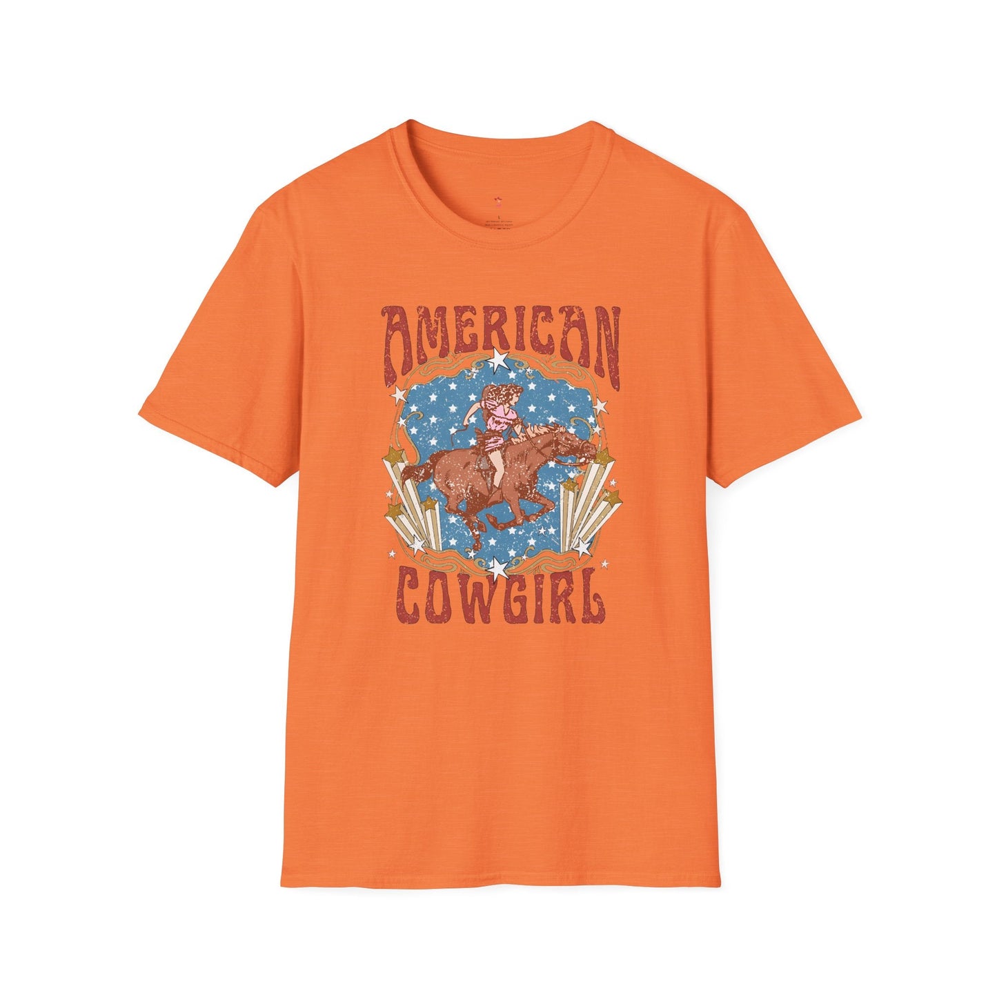 American Cowgirl Tee, 4th of July, Western, Softstyle T-Shirt - SmorgeousByGina