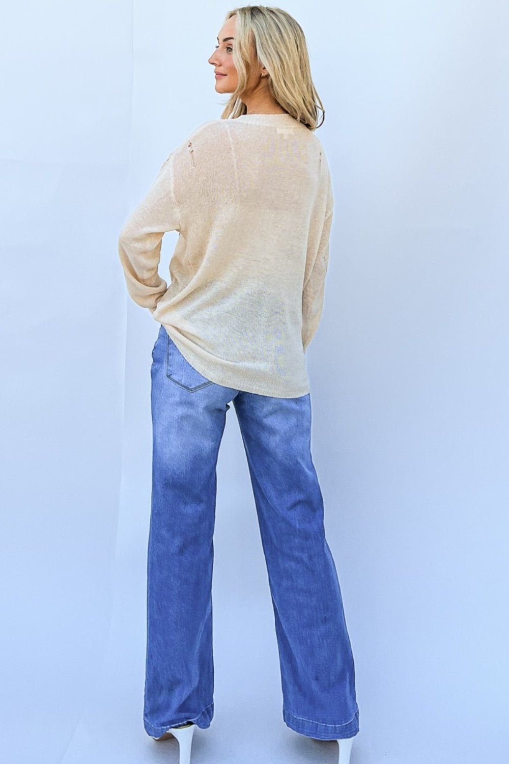 And The Why GRATEFUL Long Sleeve Knit Top - SmorgeousByGina