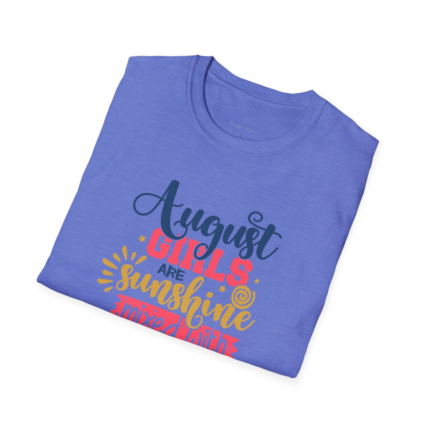 August Girls, Sunshine and Hurricane, Birthday Shirt, August Birthday, August, Softstyle T-Shirt - SmorgeousByGina
