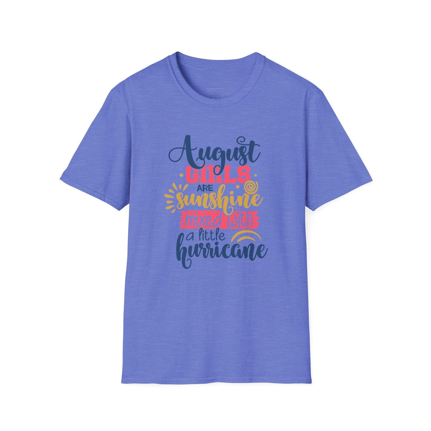 August Girls, Sunshine and Hurricane, Birthday Shirt, August Birthday, August, Softstyle T-Shirt - SmorgeousByGina