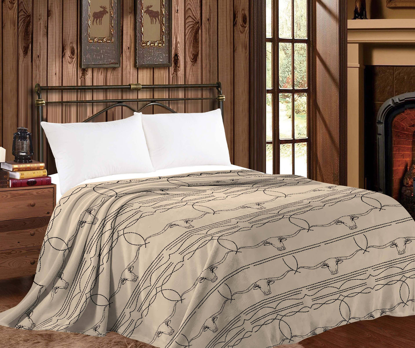 Boot Stitch Mia Throw Blanket