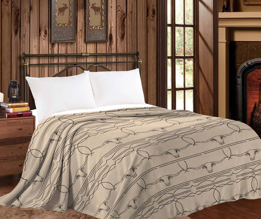 Boot Stitch Mia Throw Blanket