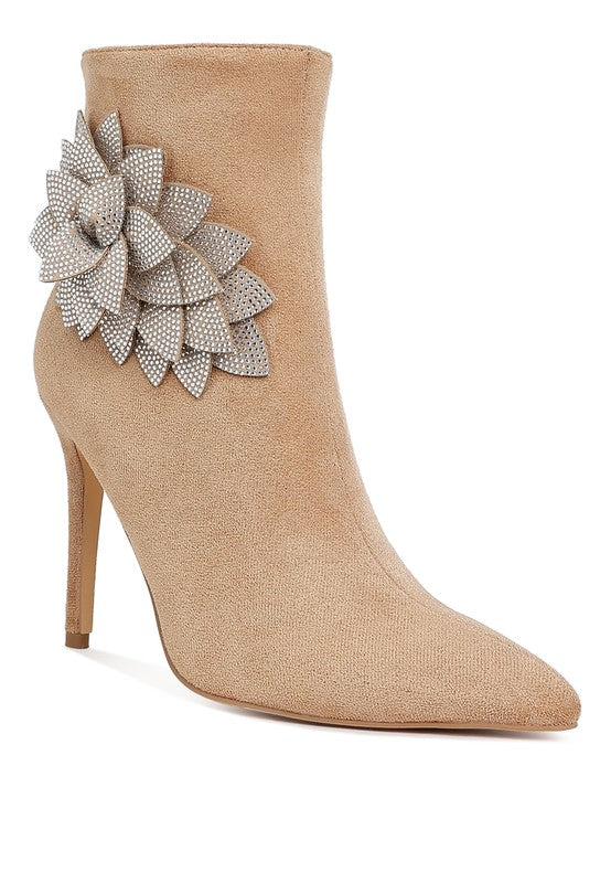 Yarrow Rhinestones Petal Boots