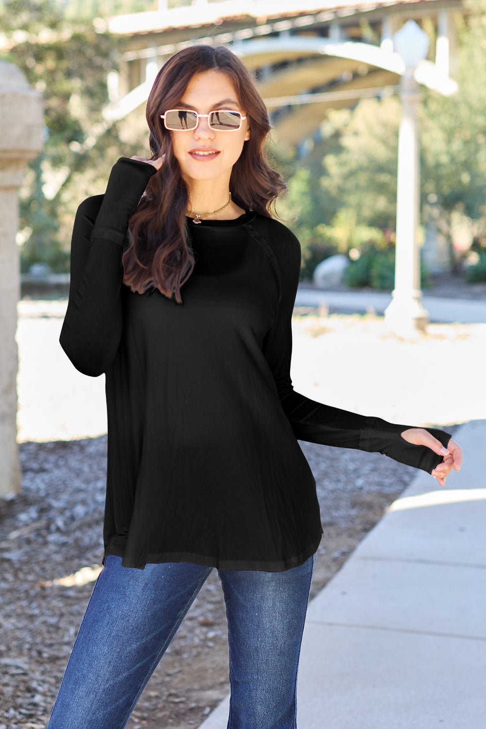 Basic Bae Full Size Round Neck Long Sleeve T-Shirt - SmorgeousByGina