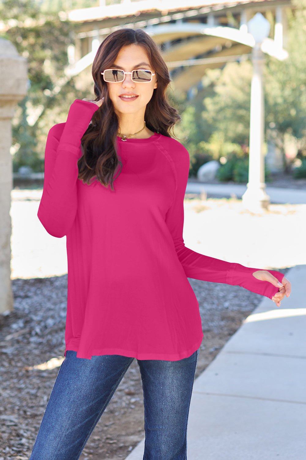 Basic Bae Full Size Round Neck Long Sleeve T-Shirt - SmorgeousByGina