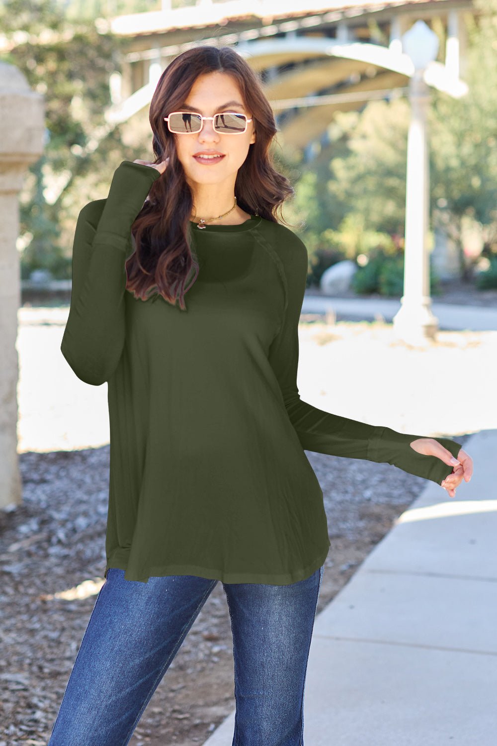 Basic Bae Full Size Round Neck Long Sleeve T-Shirt - SmorgeousByGina