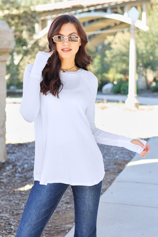 Basic Bae Full Size Round Neck Long Sleeve T-Shirt - SmorgeousByGina