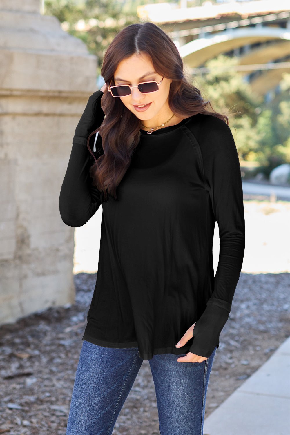 Basic Bae Full Size Round Neck Long Sleeve T-Shirt - SmorgeousByGina