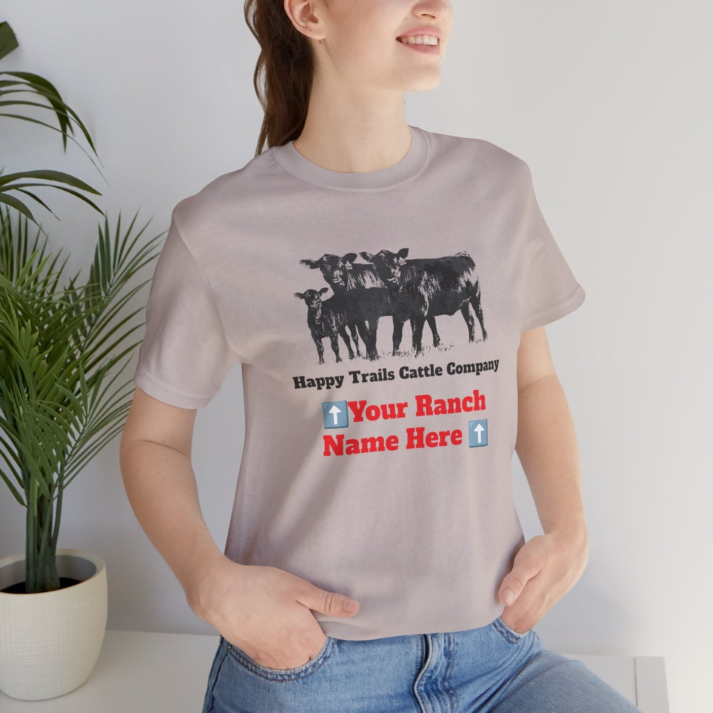 Beef, Cattle, Personalized, Ranch Shirt, Farm Tee, Jersey Short Sleeve Tee - SmorgeousByGina