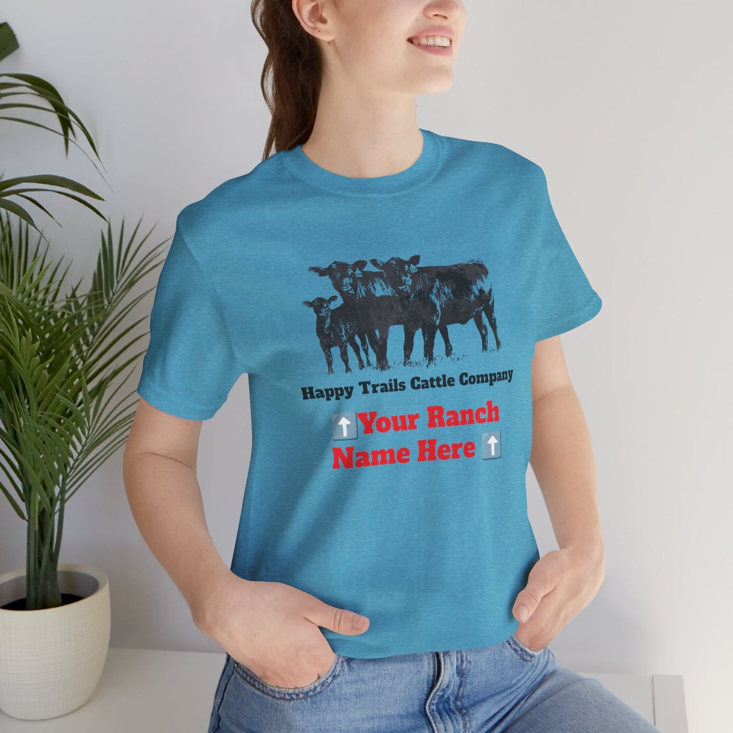 Beef, Cattle, Personalized, Ranch Shirt, Farm Tee, Jersey Short Sleeve Tee - SmorgeousByGina